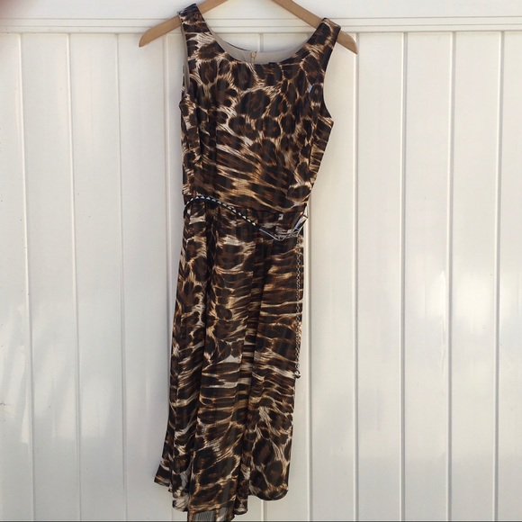 Animal Leopard Print Fit n Flare Dress - Picture 2 of 7